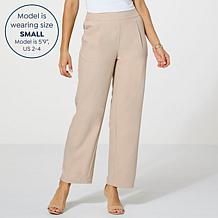 "As Is" Jaclyn Smith Straight-Leg Pull-On Pant