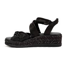 "As Is" Jambu Diana Leather Demi Wedge Sandal