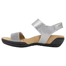 "As Is" Jambu Morgan Leather Wedge Heel Sandal