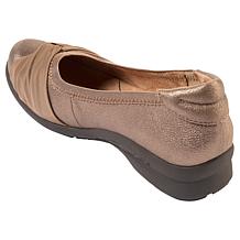 "As Is" Jambu Tara Metallic Leather Ballet Flat