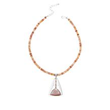 "As Is" Jay King Gallery Collection Bluefer Shell Pendant w/ Necklace