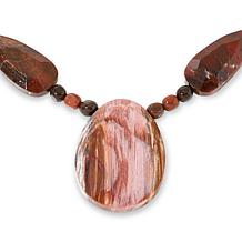 "As Is" Jay King Gobi Desert Petrified Wood 18" Necklace