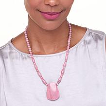 "As Is" Jay King Silver Argentinean Rhodonite 18-1/4" Necklace