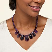 "As Is" Jay King Sterling Silver Amethyst 18" Necklace