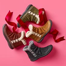 "As Is" JBU Briar Ankle Boot with Faux Shearling Fur Detail