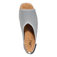 "As Is" JBU Clarisse Peep-Toe Slingback Demi Wedge Sandal