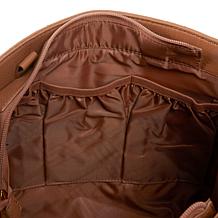 "As Is" Joy First Class Luxury Leather Quilted Handbag & Clutch Wallet