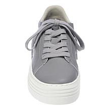 "As Is" Joy Performance Comfort Leather Sneakers with Podiatric Insole