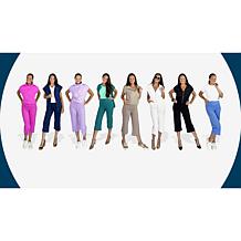 "As Is" Joy Performance Luxe Buttersoft Buy One, Get One Wide Leg C...