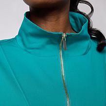 "As Is" Joy Performance Luxe Buttersoft Short Sleeve Full Zip Jacket