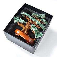 "As Is" KALIFANO Gemstone Bonsai Tree of Life Sculpture