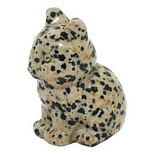 "As Is" KALIFANO Gemstone Cat Carving