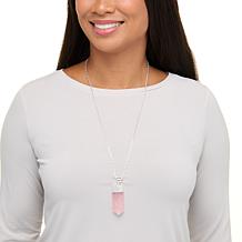 "As Is" KALIFANO Gemstone Crystal Amulet Pendant with Chain