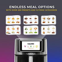 "As Is" Kalorik Vivid Touch 7qt High-Res Touchscreen Air Fryer with...