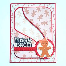 "As Is" Kingston Crafts 5" x 7" Holiday Background Stamps - Set of 6