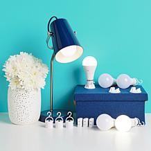 "As Is" Living Glow 6-pack Multi-Socket Rechargeable LED Bulbs