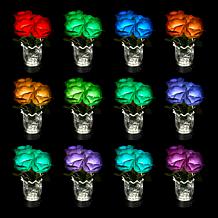 "As Is" Living Glow Rechargeable LED Color Changing Flower Light