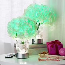 "As Is" Living Glow Rechargeable LED Color Changing Flower Light - ...