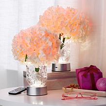 "As Is" Living Glow Rechargeable LED Color Changing Flower Light - ...