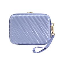 "As Is" Marcy Mckenna Geometric Design Hard-Side Mini Beauty Case