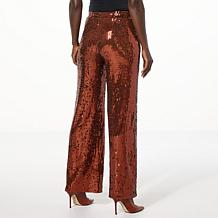 "As Is" Mark & James by Badgley Mischka Elisa Sequin Palazzo Pant