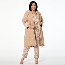 "As Is" Mark & James by Badgley Mischka Nikki Embroidered Cotton Du...