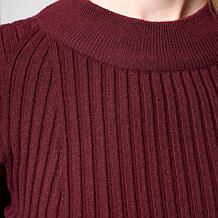 "As Is" Mark & James by Badgley Mischka Noemi Ribbed Knit Sweater