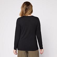 "As Is" MarlaWynne 2 Pack V-Neck Tee & Turtleneck Tank