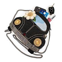 "As Is" Mary Frances Hand Beaded Car-Shaped Crossbody Handbag