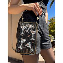 "As Is" Mary Frances Hand-Beaded Crossbody Mini Handbag