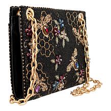 "As Is" Mary Frances Haute Hive Beaded Crossbody
