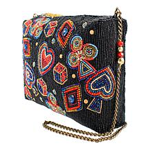 "As Is" Mary Frances Well Suited Hand-beaded Crossbody Handbag