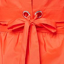 "As Is" Megan Renee Grommet Button Down Poplin Dress