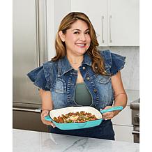 "As Is" Mesa Mia by Jenny Martinez 10.5" Enameled Cast Iron Grill Pan