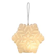 "As Is" Mr. Christmas Blow Mold Lit Snowflake Ornament Set of 4