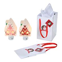 "As Is" Mr. Christmas Set of 2 Gingerbread Nightlights