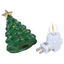 "As Is" Mr. Christmas Set of 2 Nightlights