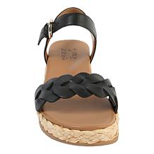 "As Is" Naturalizer Neila Leather Espadrille Sandal