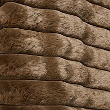 "As Is" Nina Leonard Long Sleeve Faux Fur Bolero Top