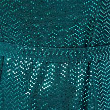 "As Is" Nina Leonard Long Sleeve Round Neck Printed Sylvia Dress