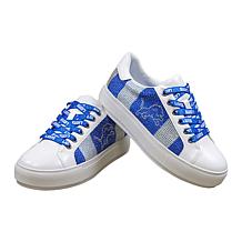 "As Is" Officially Licensed NFL Lace-Up Sparkle Sneaker by Cuce Sho...