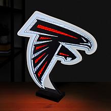 "As Is" Officially Licensed NFL LED Logo Infinity Light  - Falcons
