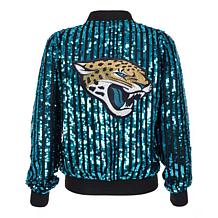 "As Is" Officially Licensed NFL Women's Sequin Jacket by Cuce - Jag...