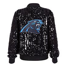 "As Is" Officially Licensed NFL Women's Sequin Jacket by Cuce - Pan...
