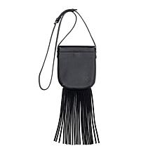 "As Is" Patricia Nash Cella Suede Leather Fringe Crossbody Bag