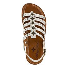 "As Is" Patricia Nash Erba Floral Caged Leather Sandal