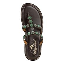 "As Is" Patricia Nash Fiorella Leather Thong Sandal