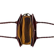 "As Is" Patricia Nash Large Paris Satchel With Scarf