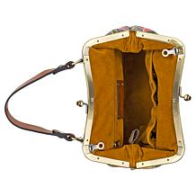 "As Is" Patricia Nash Laureana Leather or Canvas Frame Satchel