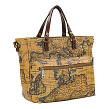 "As Is" Patricia Nash Maeva Coated Canvas Crossbody